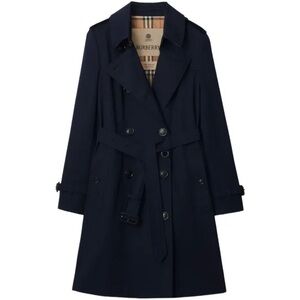 Burberry slim fit Mid-Length Midnight Dark Navy Chelsea Heritage Trench Coat